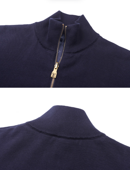 LOUIS VUITTON 26FW DOUBLE-SIDED BLEND LOGO BADGE SWEATSHIRT – HIGH END