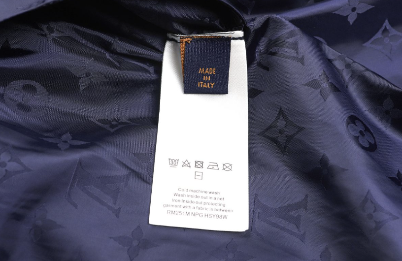 LOUIS VUITTON 26FW DOUBLE-SIDED BLEND LOGO BADGE SWEATSHIRT – NAVY BLUE – HIGH END