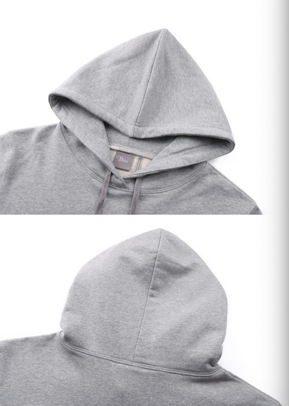 DIOR 26FW EMBROIDERED CREST COTTON HOODED SWEATSHIRT – HIGH END