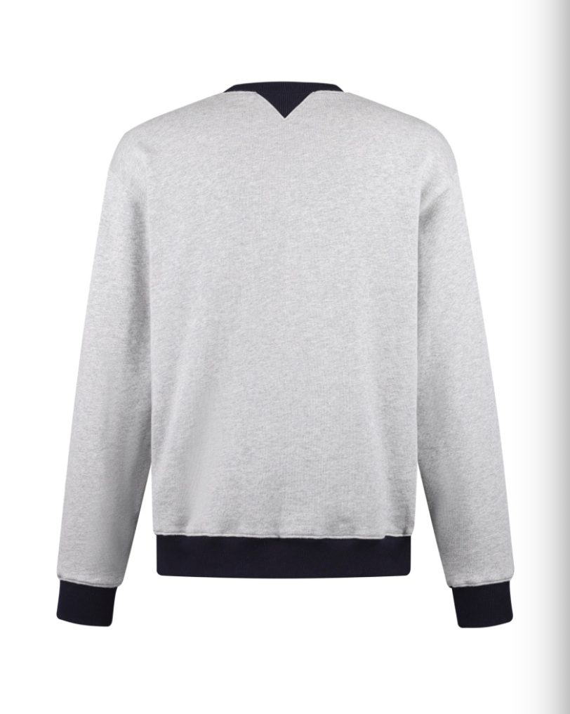 DIOR 26FW COTTON BLEND EMBROIDERED LOGO CREWNECK SWEATSHIRT – HIGH END