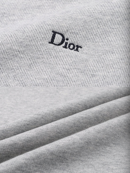 DIOR 26FW COTTON BLEND EMBROIDERED LOGO CREWNECK SWEATSHIRT – HIGH END