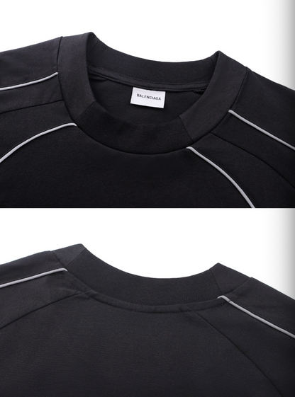 BALENCIAGA 26FW SOCCER EMBROIDERED & PRINTED LOOSE T-SHIRT – HIGH END