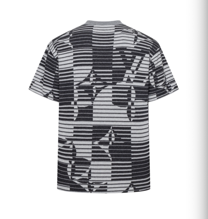 LOUIS VUITTON 26FW ILLUSION MONOGRAM STRIPED KNIT SHORT-SLEEVE – HIGH END