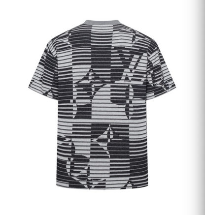 LOUIS VUITTON 26FW ILLUSION MONOGRAM STRIPED KNIT SHORT-SLEEVE – HIGH END