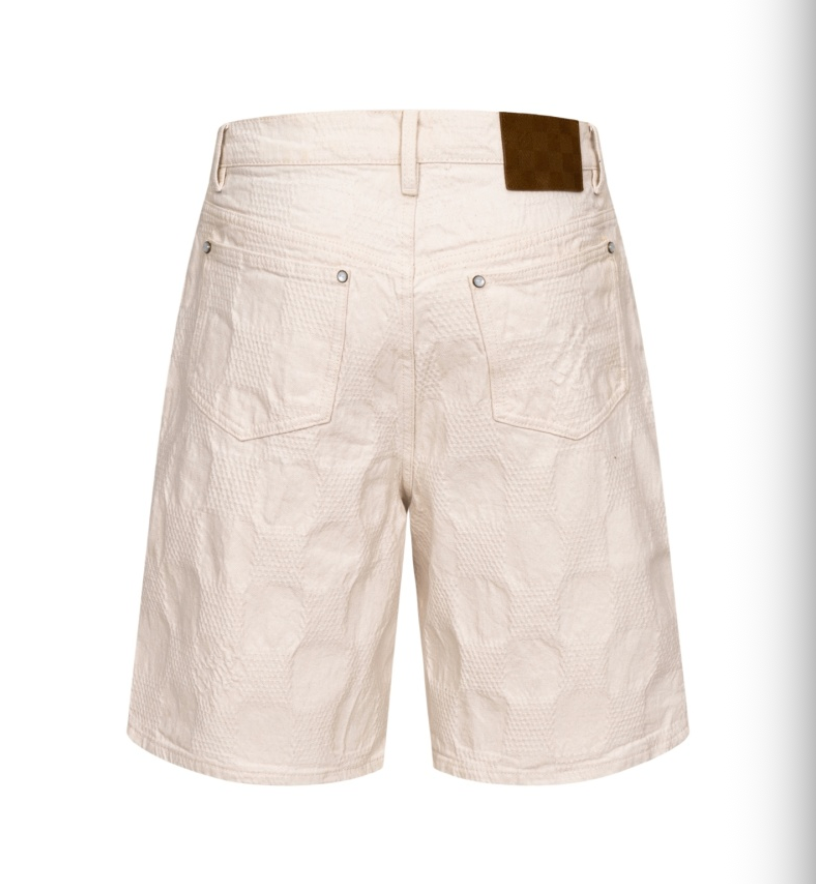 LOUIS VUITTON 26FW DAMIER EMBOSSED DENIM SHORTS – 1:1 HIGH END