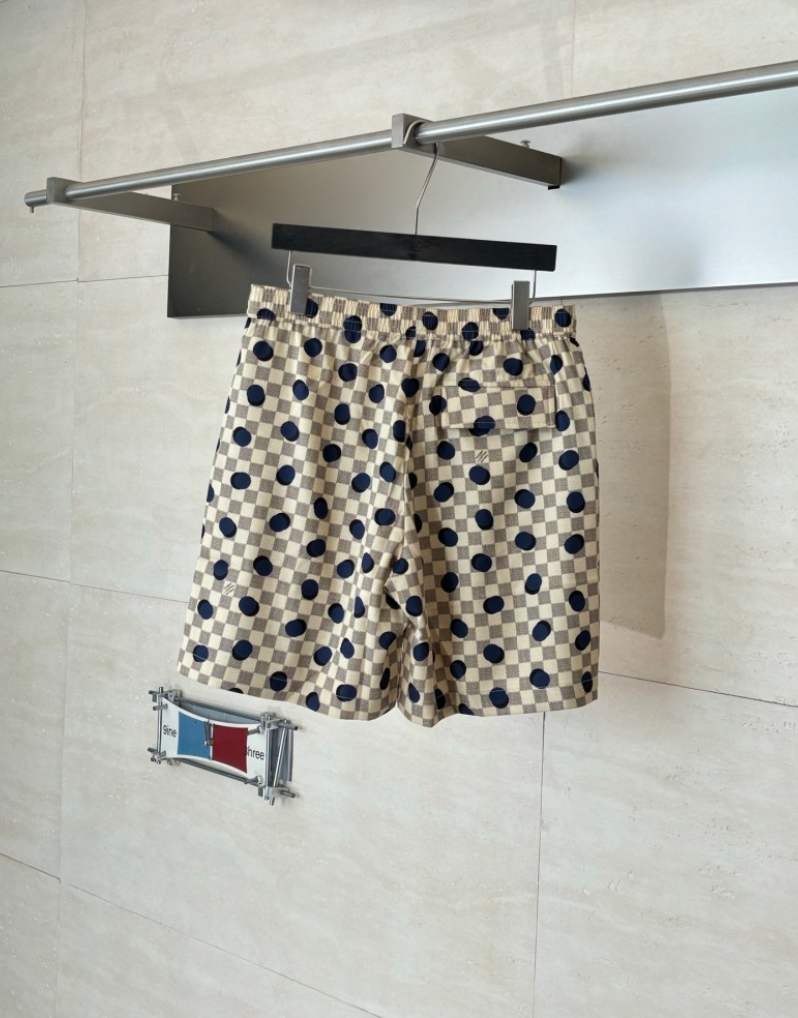 LOUIS VUITTON DAMIER POLKA DOT SILK SHIRT & SHORTS SET– 1:1 HIGH END