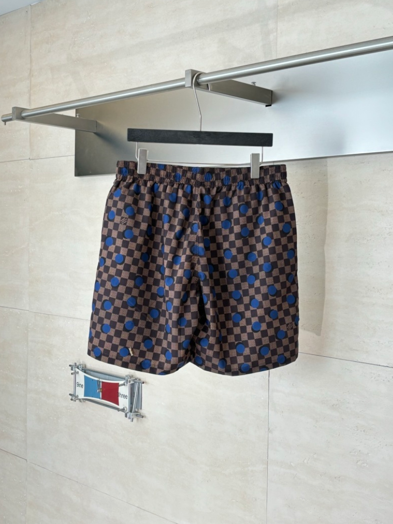 LOUIS VUITTON DAMIER POLKA DOT SILK SHIRT & SHORTS SET– 1:1 HIGH END