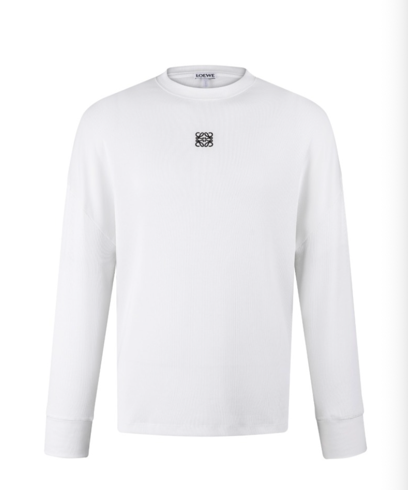 LOEWE EMBROIDERED ANAGRAM LONG SLEEVE T-SHIRT – 1:1 HIGH END