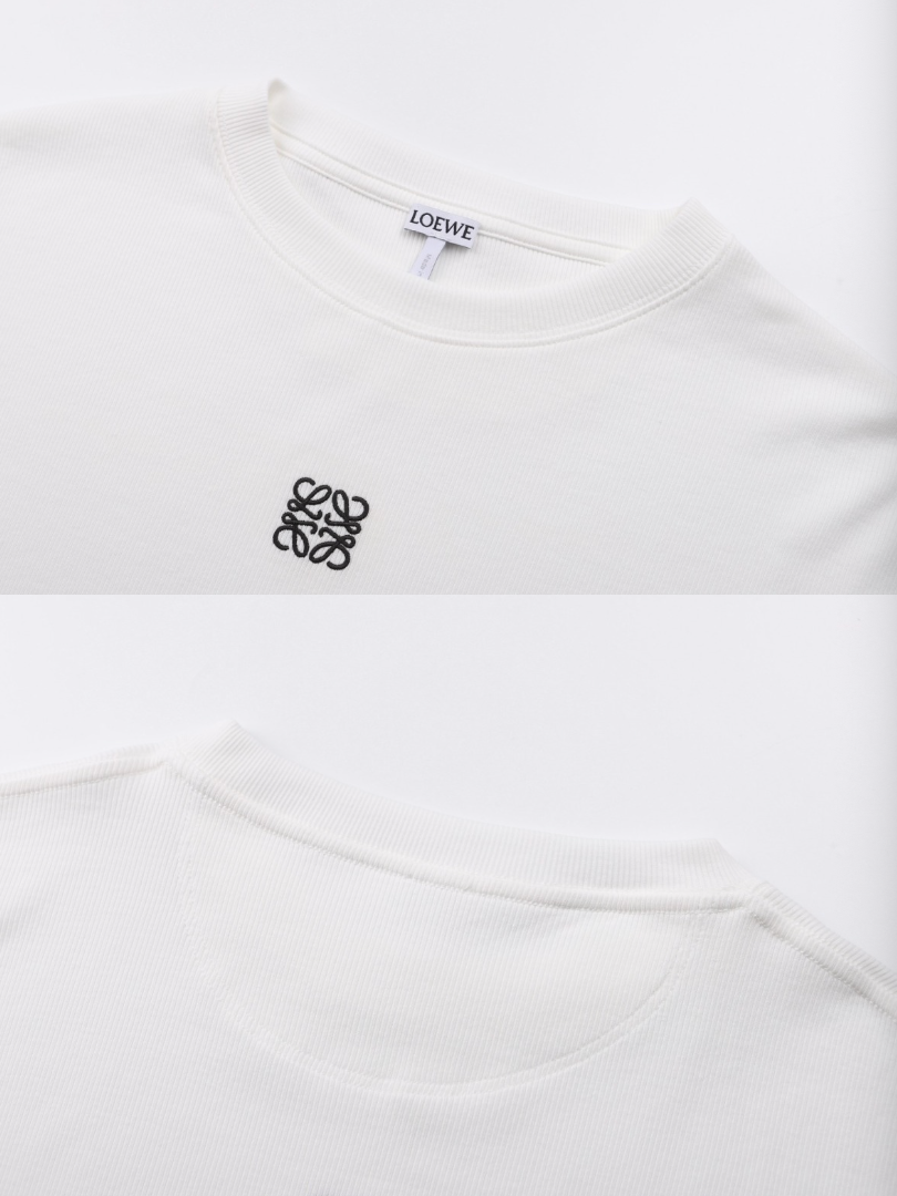 LOEWE EMBROIDERED ANAGRAM LONG SLEEVE T-SHIRT – 1:1 HIGH END