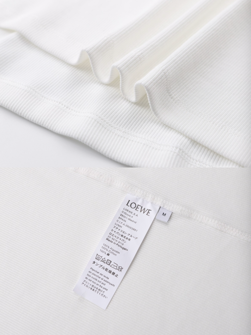 LOEWE EMBROIDERED ANAGRAM LONG SLEEVE T-SHIRT – 1:1 HIGH END