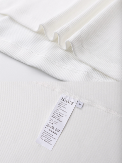 LOEWE EMBROIDERED ANAGRAM LONG SLEEVE T-SHIRT – 1:1 HIGH END