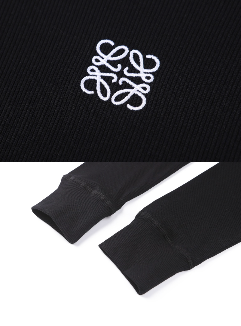 LOEWE EMBROIDERED ANAGRAM LONG SLEEVE T-SHIRT – 1:1 HIGH END