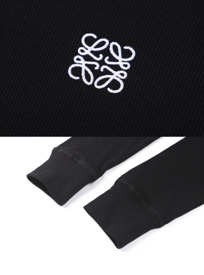 LOEWE EMBROIDERED ANAGRAM LONG SLEEVE T-SHIRT – 1:1 HIGH END