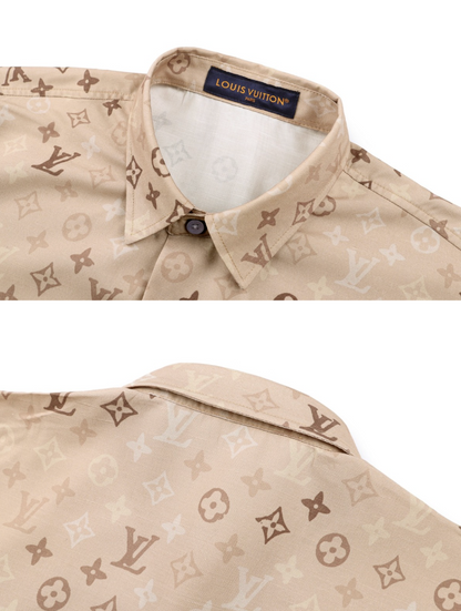 LOUIS VUITTON MONOGRAM PRINT SHIRT & SWIM SHORTS SET – 1:1 HIGH END
