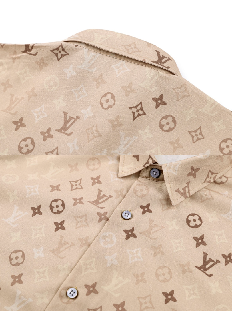 LOUIS VUITTON MONOGRAM PRINT SHIRT & SWIM SHORTS SET – 1:1 HIGH END