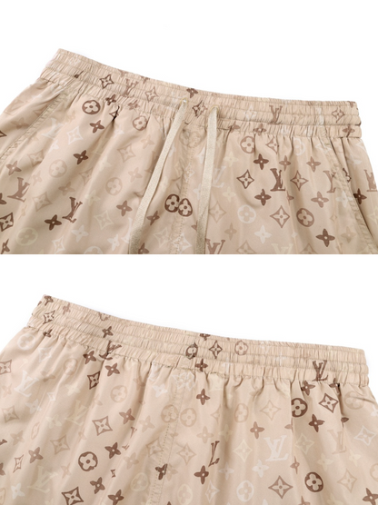 LOUIS VUITTON MONOGRAM PRINT SHIRT & SWIM SHORTS SET – 1:1 HIGH END