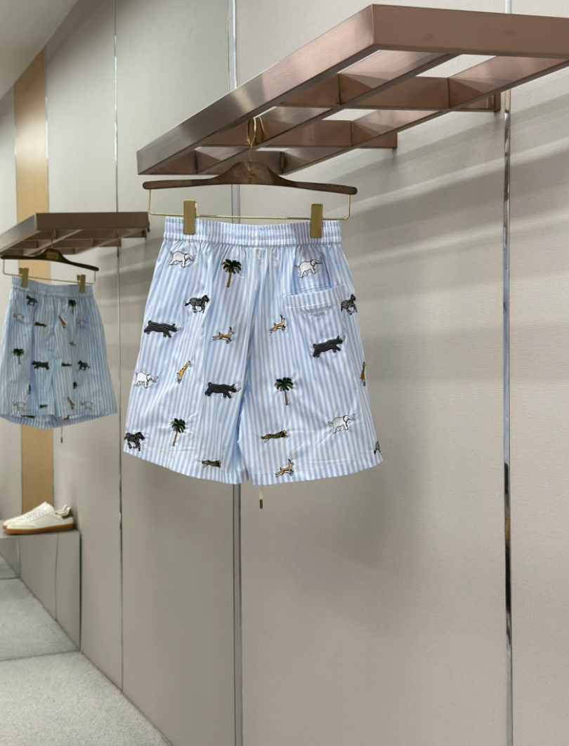 LOUIS VUITTON 26FW ANIMAL STRIPE SHORT SLEEVE SHIRT & SHORTS SET – 1:1 HIGH END