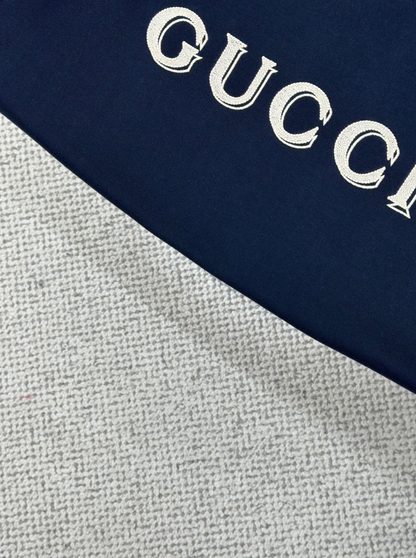 GUCCI 26FW EMBROIDERED LOGO COTTON CREWNECK SWEATSHIRT – 1:1 HIGH END