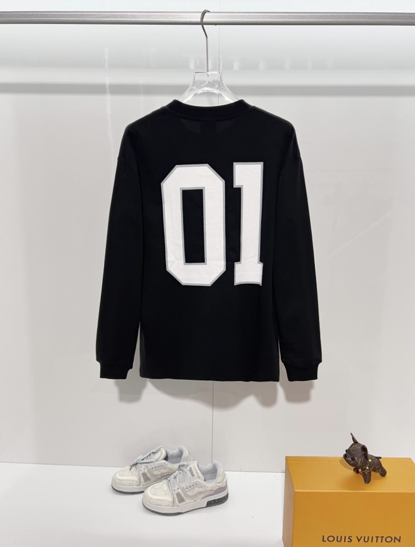 BALENCIAGA BLCG 2026FW BASKETBALL LOGO EMBROIDERED LONG SLEEVE T-SHIRT – 1:1 HIGH END