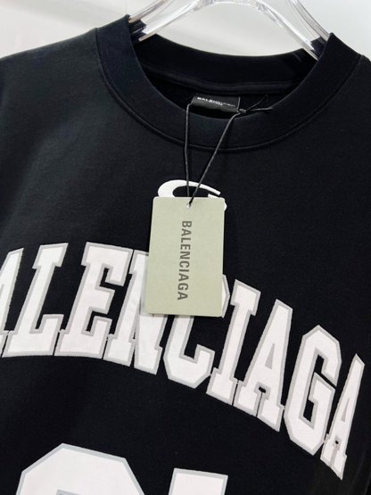 BALENCIAGA BLCG 2026FW BASKETBALL LOGO EMBROIDERED LONG SLEEVE T-SHIRT – 1:1 HIGH END