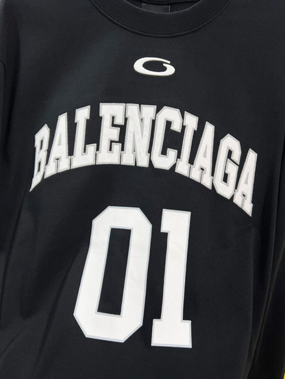 BALENCIAGA BLCG 2026FW BASKETBALL LOGO EMBROIDERED LONG SLEEVE T-SHIRT – 1:1 HIGH END
