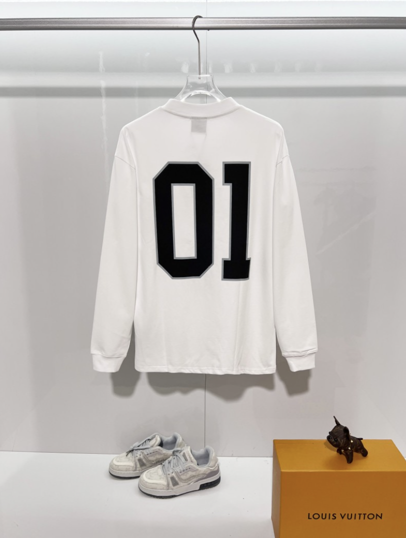 BALENCIAGA BLCG 2026FW BASKETBALL LOGO EMBROIDERED LONG SLEEVE T-SHIRT – 1:1 HIGH END
