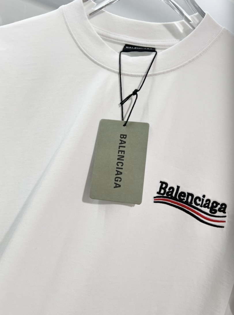 BALENCIAGA BLCG 2026FW COLA WAVE LOGO EMBROIDERED LONG SLEEVE T-SHIRT– 1:1 HIGH END
