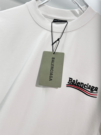 BALENCIAGA BLCG 2026FW COLA WAVE LOGO EMBROIDERED LONG SLEEVE T-SHIRT– 1:1 HIGH END