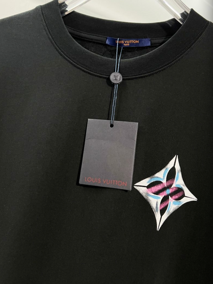 LOUIS VUITTON LV 2026FW GRAFFITI MONOGRAM FLOWER LONG SLEEVE T-SHIRT– 1:1 HIGH END