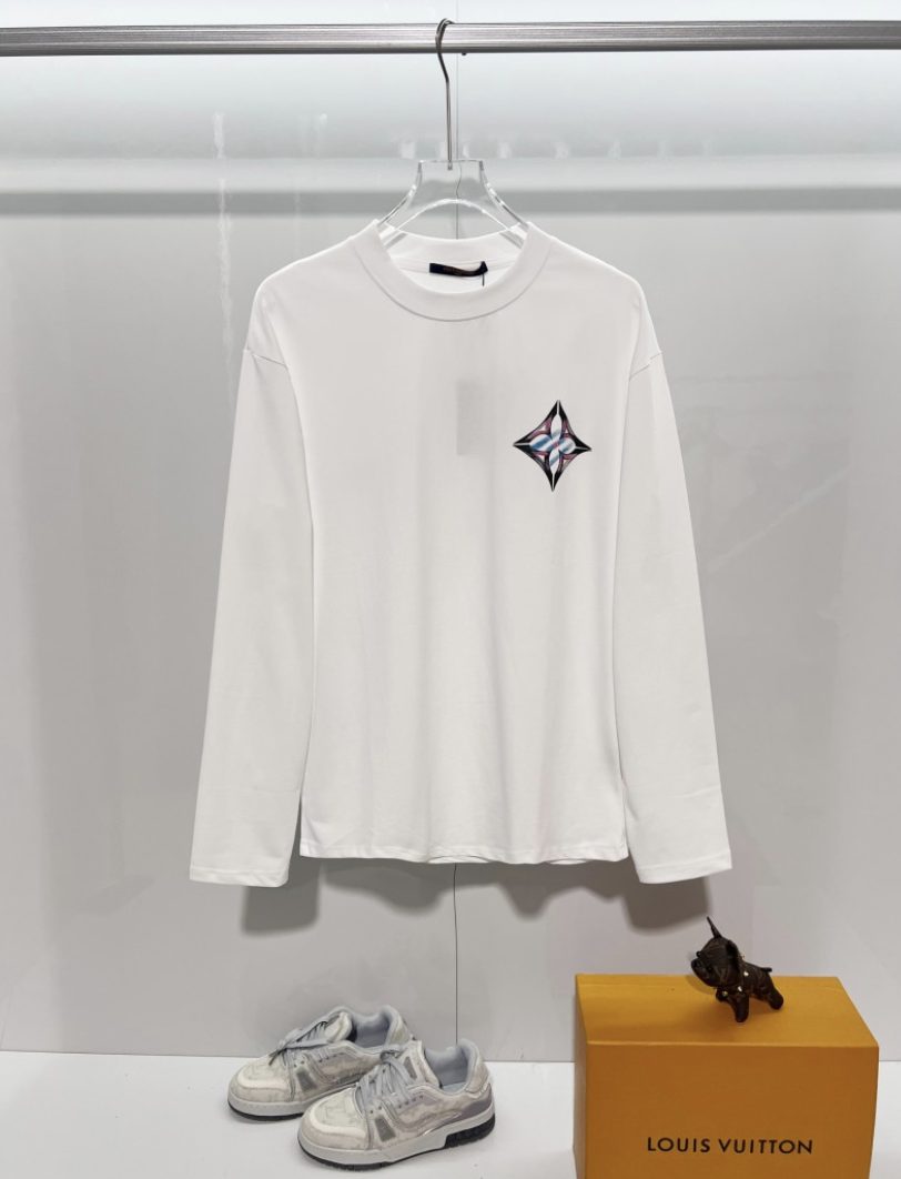 LOUIS VUITTON LV 2026FW GRAFFITI MONOGRAM FLOWER LONG SLEEVE T-SHIRT– 1:1 HIGH END