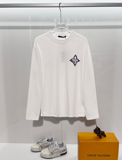 LOUIS VUITTON LV 2026FW GRAFFITI MONOGRAM FLOWER LONG SLEEVE T-SHIRT– 1:1 HIGH END