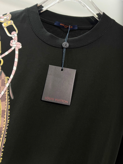 LOUIS VUITTON LV 2026FW ICONIC BAG GRAPHIC EMBROIDERED LONG SLEEVE T-SHIRT– 1:1 HIGH END