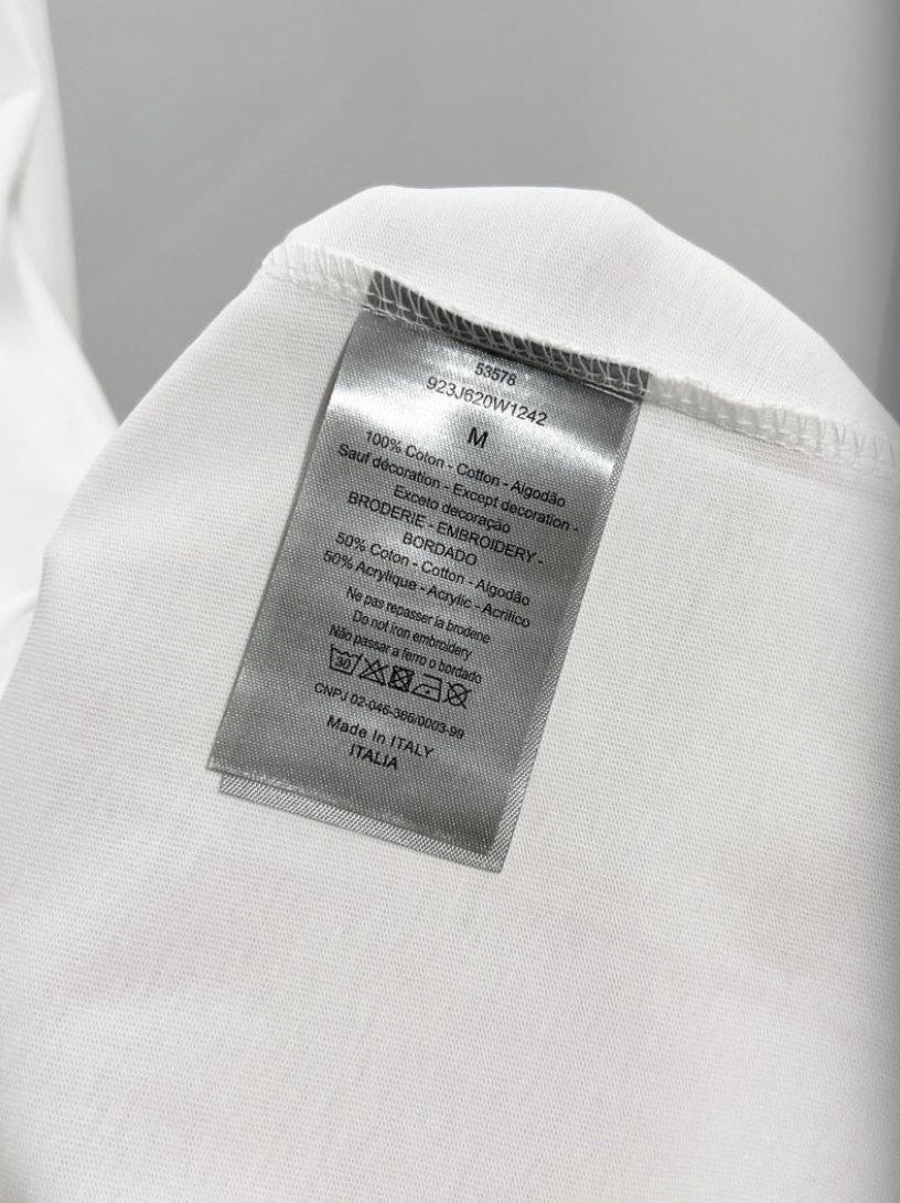 DIOR 2026FW CD MINIMALIST EMBROIDERED PATCH LONG SLEEVE T-SHIRT– 1:1 HIGH END