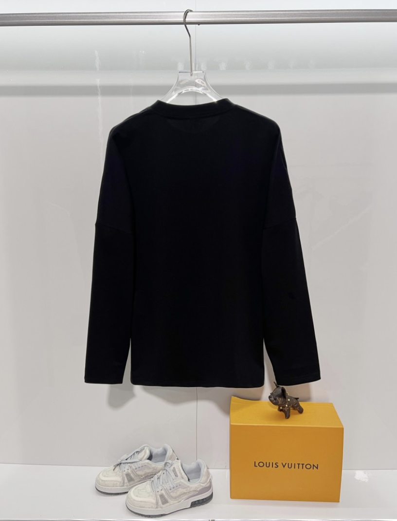 DIOR 2026FW CD MINIMALIST EMBROIDERED PATCH LONG SLEEVE T-SHIRT– 1:1 HIGH END