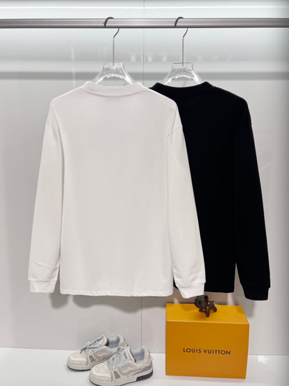 DIOR 2026FW CD MINIMALIST EMBROIDERED PATCH LONG SLEEVE T-SHIRT– 1:1 HIGH END