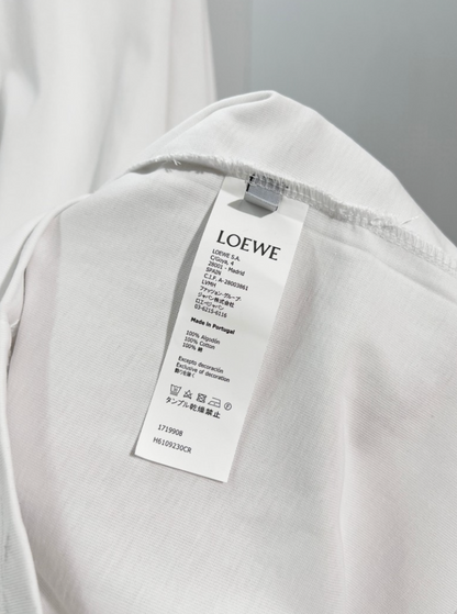 LOEWE 2026FW ANAGRAM EMBROIDERED SIGNATURE LONG SLEEVE T-SHIRT – 1:1 HIGH END