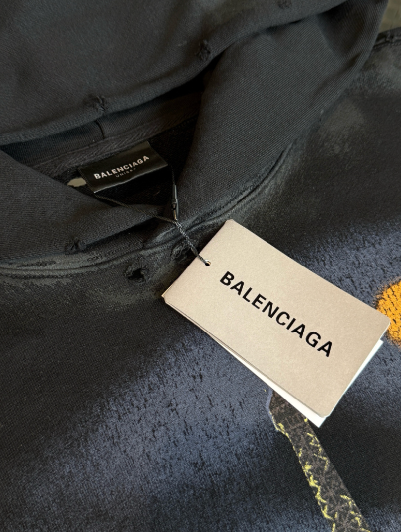 BALENCIAGA PARIS MOON 460G HEAVYWEIGHT HOODIE– 1:1 HIGH END