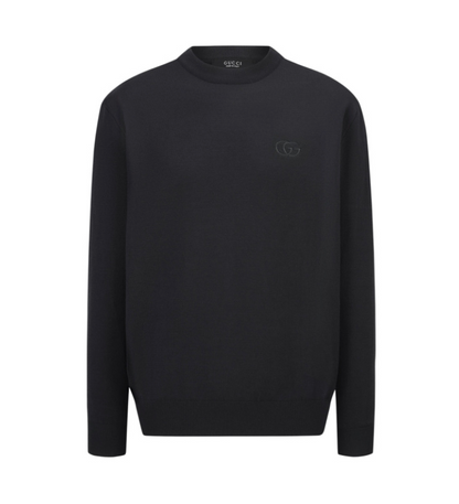 GUCCI 2026SS INTERLOCKING GG EMBROIDERED WOOL KNIT SWEATER – 1:1 HIGH END