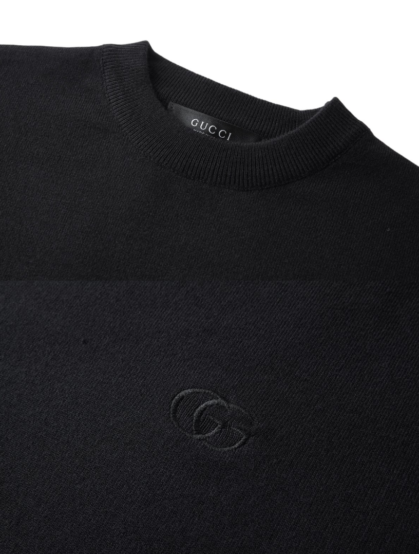 GUCCI 2026SS INTERLOCKING GG EMBROIDERED WOOL KNIT SWEATER – 1:1 HIGH END