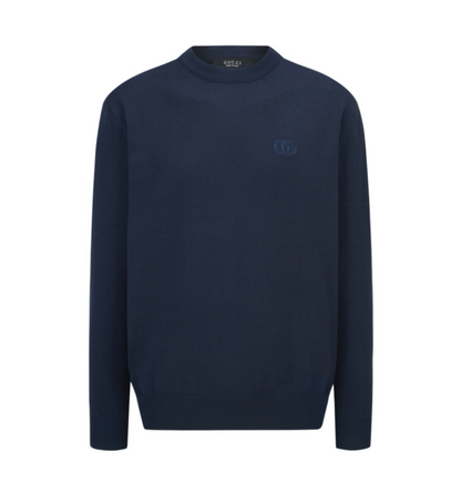 GUCCI 2026SS INTERLOCKING GG EMBROIDERED WOOL KNIT SWEATER – 1:1 HIGH END