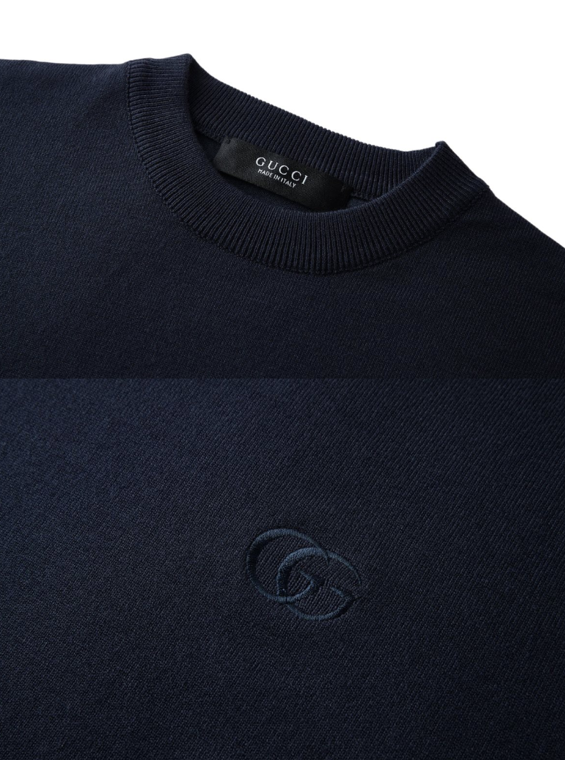 GUCCI 2026SS INTERLOCKING GG EMBROIDERED WOOL KNIT SWEATER – 1:1 HIGH END