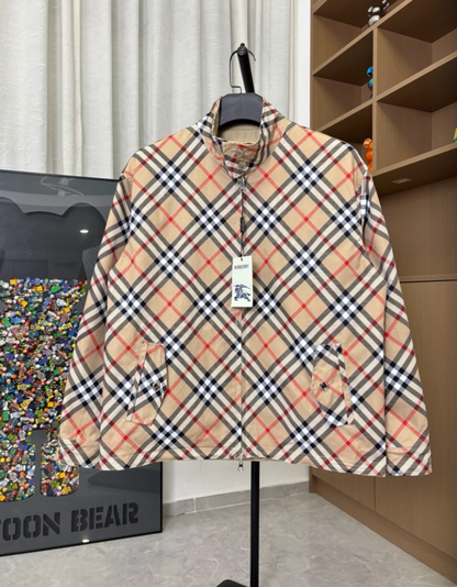 BURBERRY VINTAGE CHECK REVERSIBLE TWO-WAY CASUAL JACKET– 1:1 HIGH END