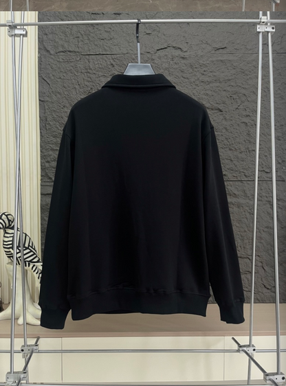 DIOR 2026FW CD MINIMALIST EMBROIDERED HALF-ZIP POLO SWEATER – 1:1 HIGH END