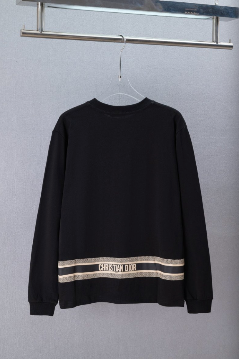 DIOR 2026SS OBLIQUE CONTRAST POCKET LONG SLEEVE T-SHIR – 1:1 HIGH END