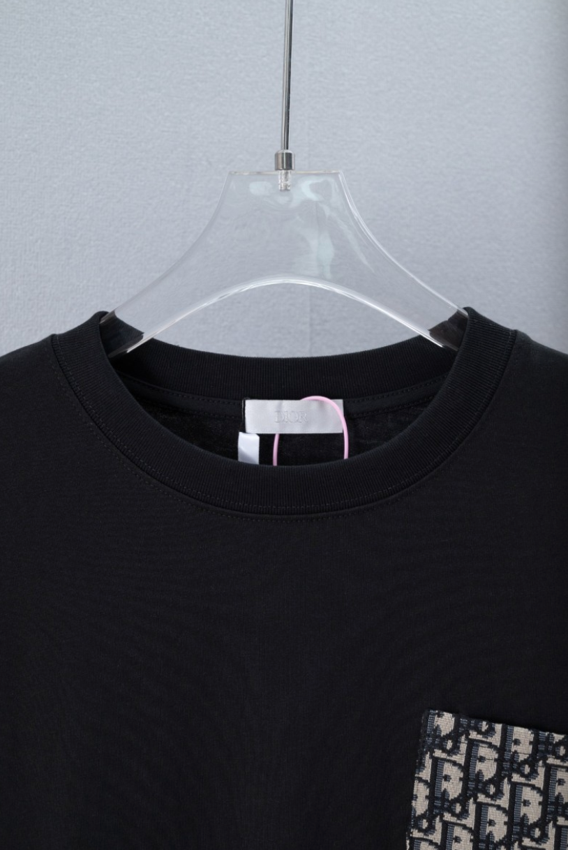 DIOR 2026SS OBLIQUE CONTRAST POCKET LONG SLEEVE T-SHIR – 1:1 HIGH END