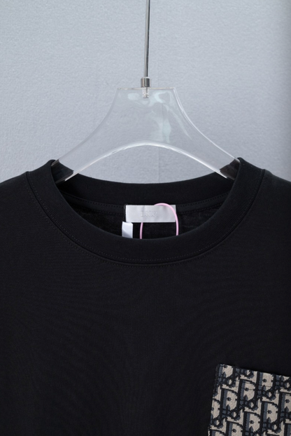 DIOR 2026SS OBLIQUE CONTRAST POCKET LONG SLEEVE T-SHIR – 1:1 HIGH END