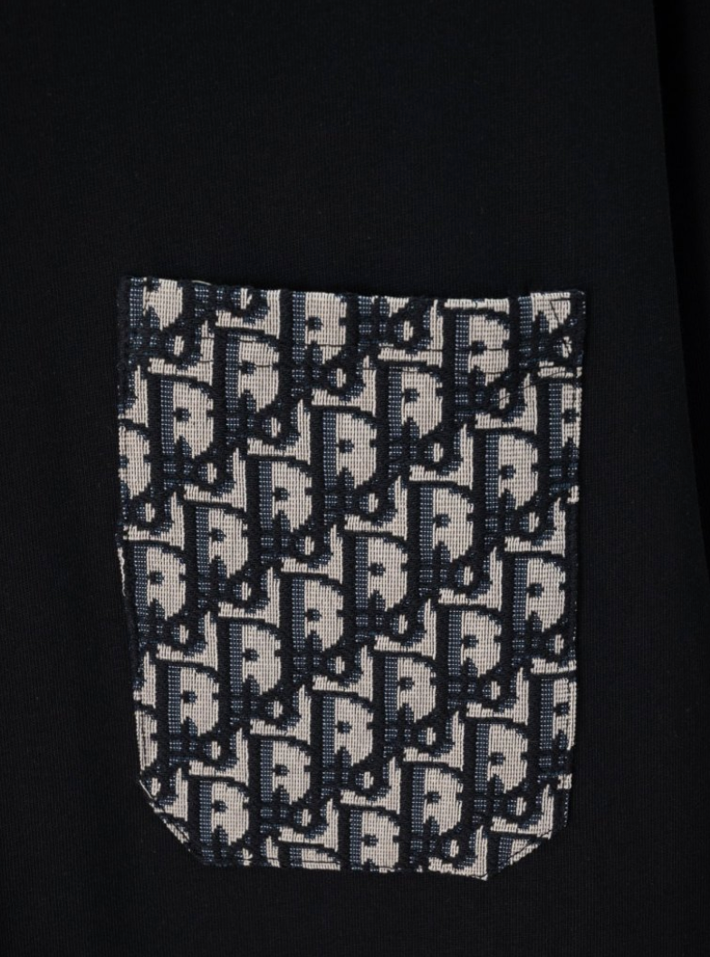 DIOR 2026SS OBLIQUE CONTRAST POCKET LONG SLEEVE T-SHIR – 1:1 HIGH END