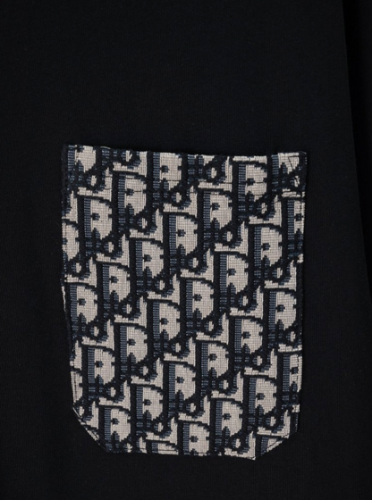 DIOR 2026SS OBLIQUE CONTRAST POCKET LONG SLEEVE T-SHIR – 1:1 HIGH END
