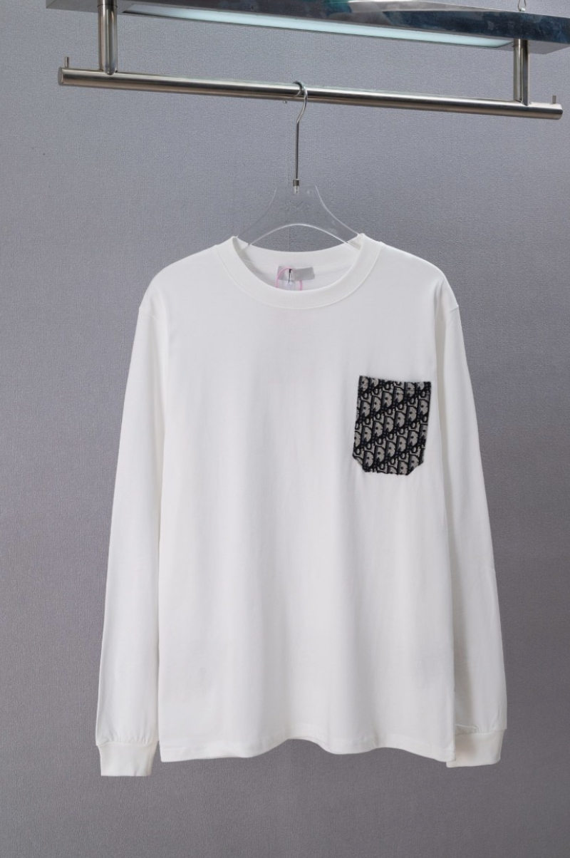 DIOR 2026SS OBLIQUE CONTRAST POCKET LONG SLEEVE T-SHIR – 1:1 HIGH END