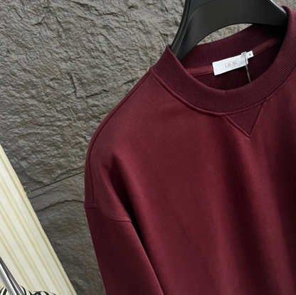DIOR 2026FW CD EMBOSSED MINIMALIST CREWNECK SWEATSHIRT – 1:1 HIGH END